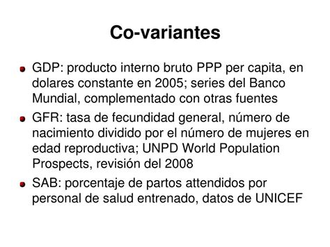 PPT Indicadores para ODM 5 Conceptos y Metodologías PowerPoint