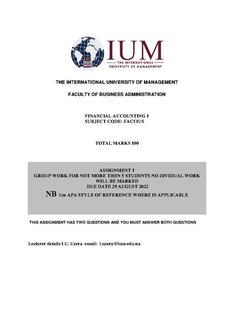 Namibian University Calendar For Intakes 1