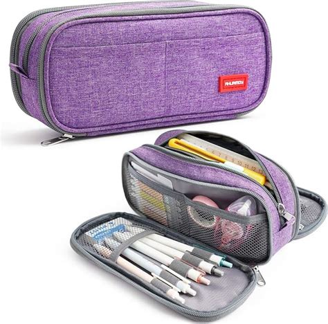 Trousse à Crayons Grande Capacité pochette Porte stylo 3 Compartiments