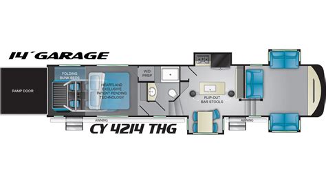 Cyclone Th Wheel Toy Hauler Floor Plans Floorplans Click