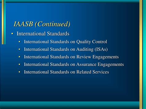 Ppt Iaasb Ifac International Auditing Standards Setting Activities Powerpoint Presentation