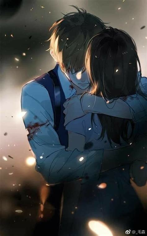 anime love hug
