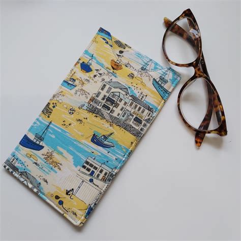 Handmade Glasses Case In Quality Cotton Beach Fabric Sunglasses Case