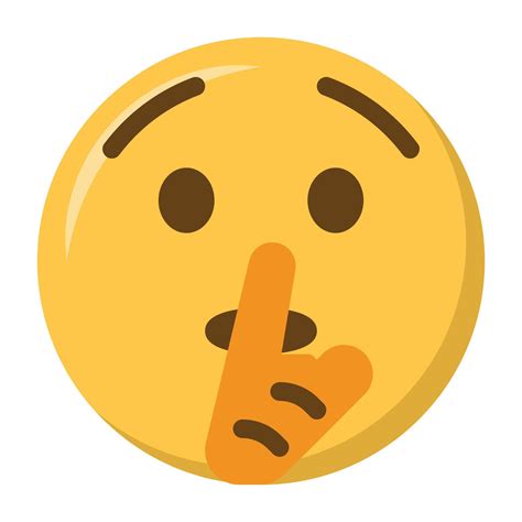 Shushing Face Emoji Icon 38252430 Vector Art At Vecteezy