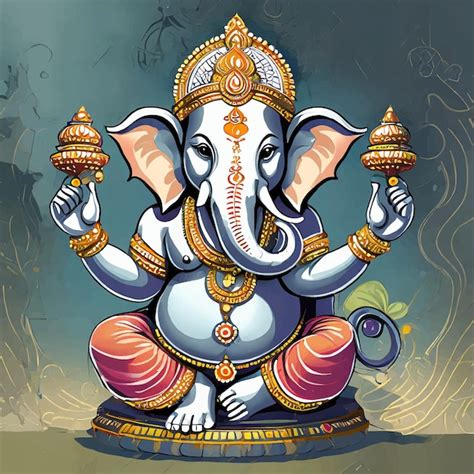 Ilustración del fondo del señor ganpati para el ganesh chaturthi