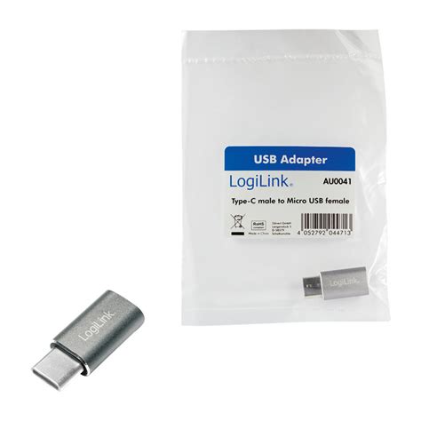 LogiLink USB Adapter USB C Stecker Micro USB Kupplung AU0041 Bei