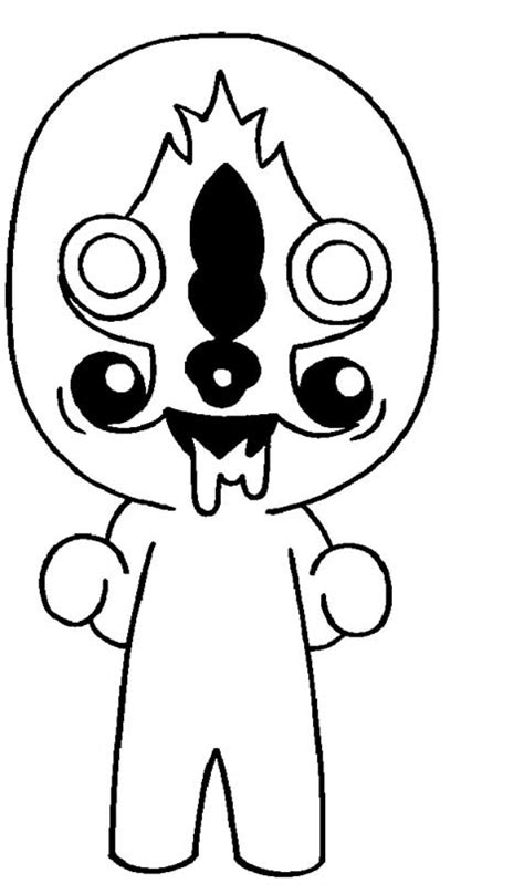 Scp 173 Coloring Pages Printable Kids Sketch Coloring Page