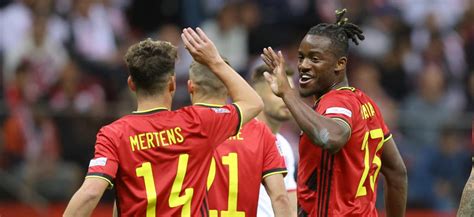 Pologne 0 1 Belgique Ligue des nations A résultat et résumé du match