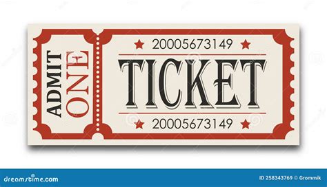 Ticket Vector Illustration For Websites Applications Cinemas Clubs