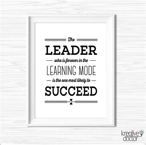 Motivational Leadership Quotes Inspirational Quotes on Leadership Leader Quote Leadership Poster ...