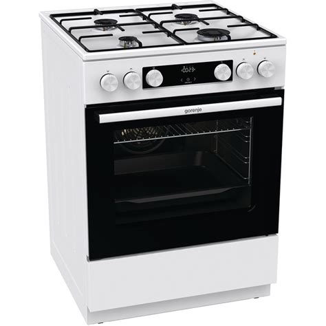 Aragaz Gorenje Gks C Wj Arzatoare Gaz Electric L Cm Grill Alb