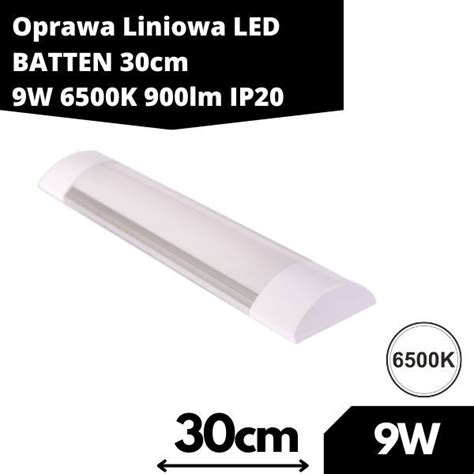 Oprawa Liniowa Led Batten Cm W K Lm Ip