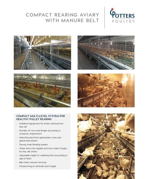 Compact Aviary Potters Poultry International