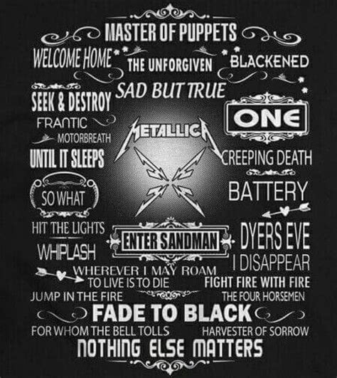 Pin By Dead Bitch On All About Metallica Metallica Lyrics Metallica Quotes Metallica