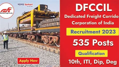 DFCCIL Jr Executive Executive Recruitment 2023 Apply Online For 535