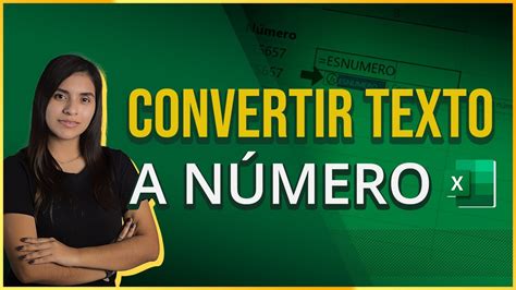 Cómo Convertir Texto a Número en Excel 3 Formas Paso a Paso YouTube