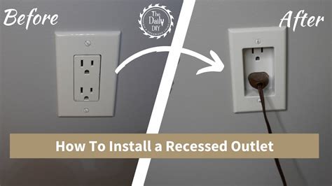 How To Install A Recessed Outlet Receptacle In Only 5 Minutes YouTube