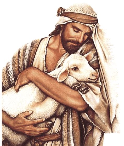 Man Carrying Sheep Illustration Sheep Jesus Psalm 23 Psalms The Good