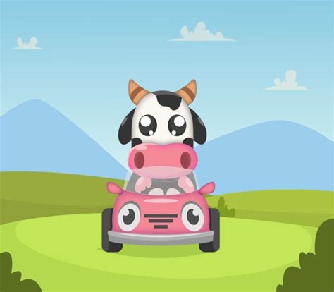 Illustrator Vector Tutorial Cow Driving Vectorportal Blog