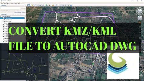 Convert Kmz Kml File To Autocad Dwg Ii Kmz Kml File Ko Autocad Pay