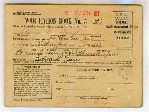 Filiopietism Prism: War Rationing -- When The Greatest Generation Went ...