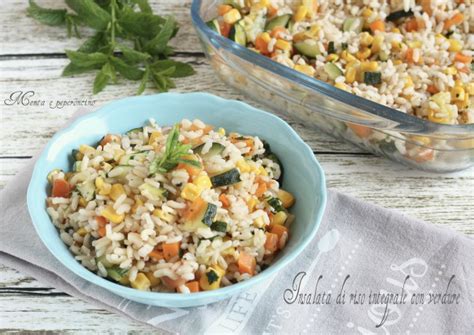 Insalata Di Riso Integrale Con Verdure Piatto Freddo