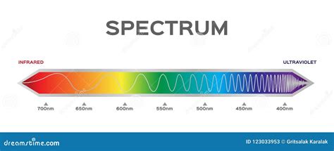 Infographic Del Color Del Espectro Visible Color De La Luz Del Sol ...