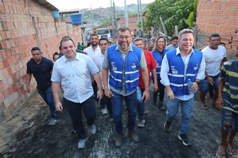 Asfalta Amazonas Wilson Lima vistoria início de obras de recuperação