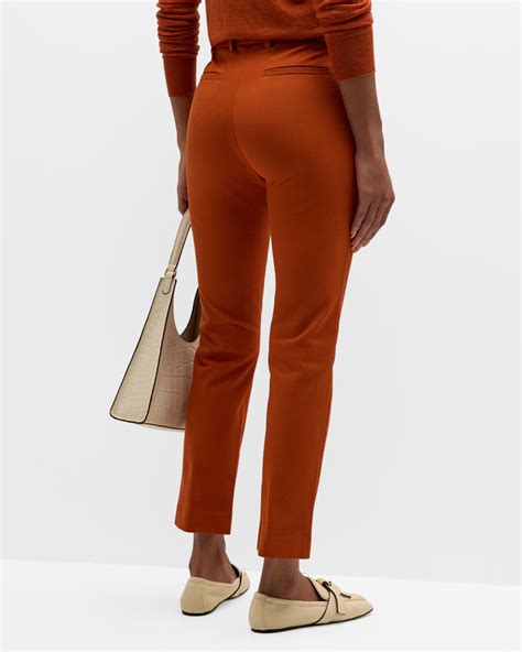 Joseph Coleman Cropped High Rise Gabardine Pants Neiman Marcus