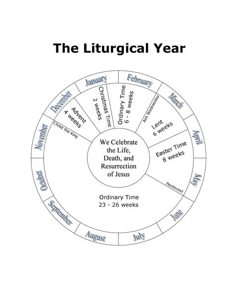 Printable Liturgical Calendar 2024