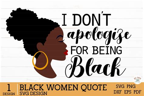 African American Black Woman Quotes Svgafro Puff 905933