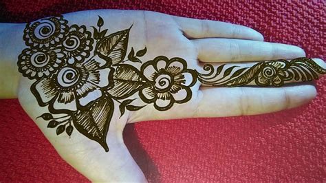 Simple Arabic Henna Designs For Left Hand