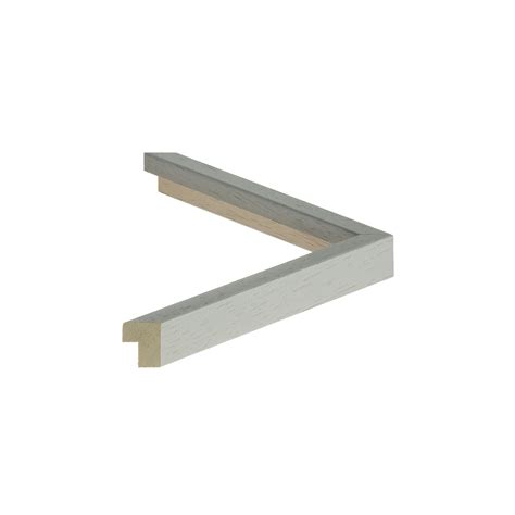 Cornice Legno Ayous Cassetta Grigio Chiaro Fianco Bianco Poro Aperto