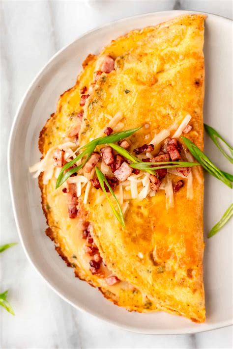 Ham and Cheese Omelet - Delicious Little Bites