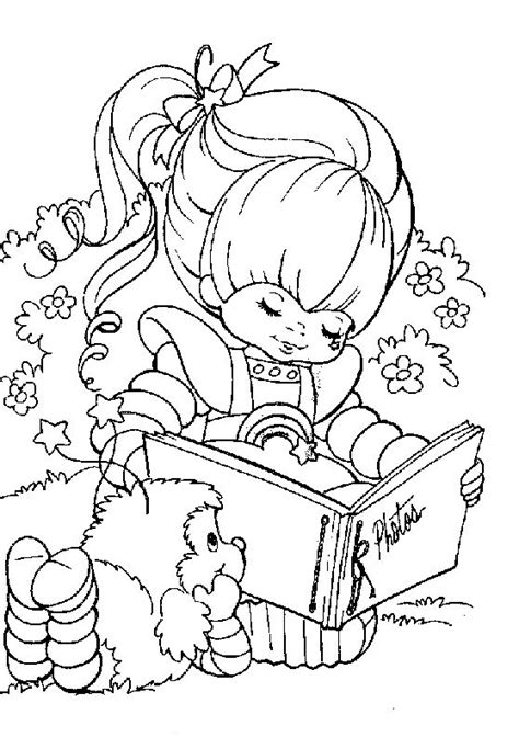 Desenho De Rainbow Brite Lendo Para Twink Para Colorir Tudodesenhos