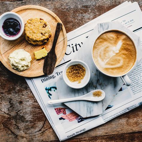 Aerial View Of Coffee Cup And Mobile Phone On Free Stock Photo 1346