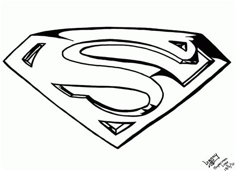 Superman Logo Coloring Pages - Coloring Home