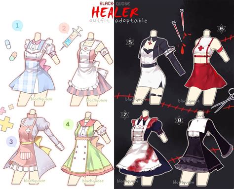 Closed Healer Outfit Adoptable 14 By