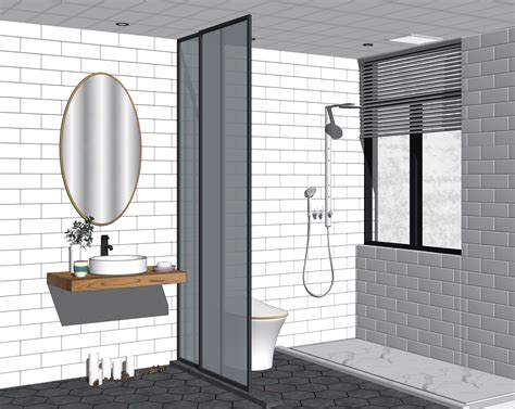 23 Sets Of Bathroom Sketchup Model Interior Design 3d Model Cgtrader