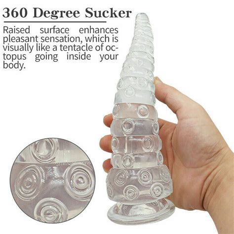 Tentacle Penis Dildo Thick Huge Anal Butt Plug Suction Cup Men Women