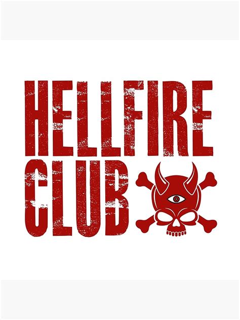 "Hellfire Club From S.T 4 Serie - hellfire club Logo Design " Art Print ...