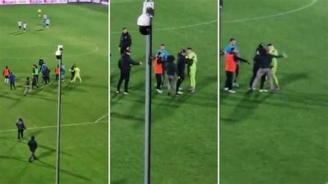 Cesena Il Padre Di Shpendi Invade Il Campo E Aggredisce Lavversario