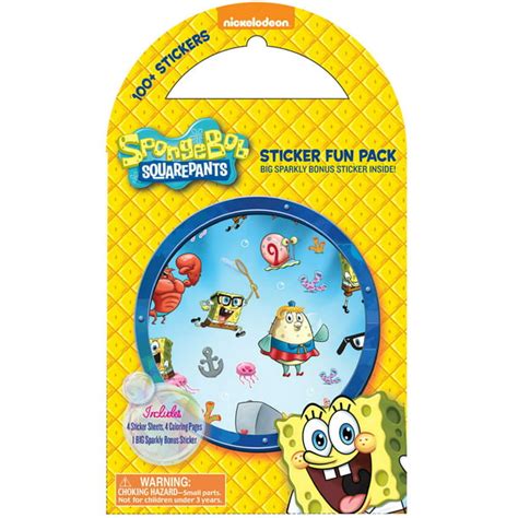 Nickelodeon Sticker Fun Pack-Spongebob - Walmart.com - Walmart.com