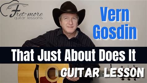 That Just About Does It Vern Gosdin Guitar Lesson Tutorial YouTube