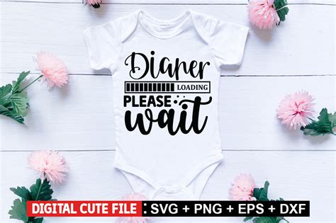 Diaper Loading Please Wait Svg Graphic By Craftsvg Creative Fabrica