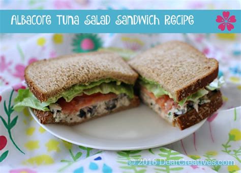 Sandwich Ideas: Albacore Tuna Salad Sandwich Recipe