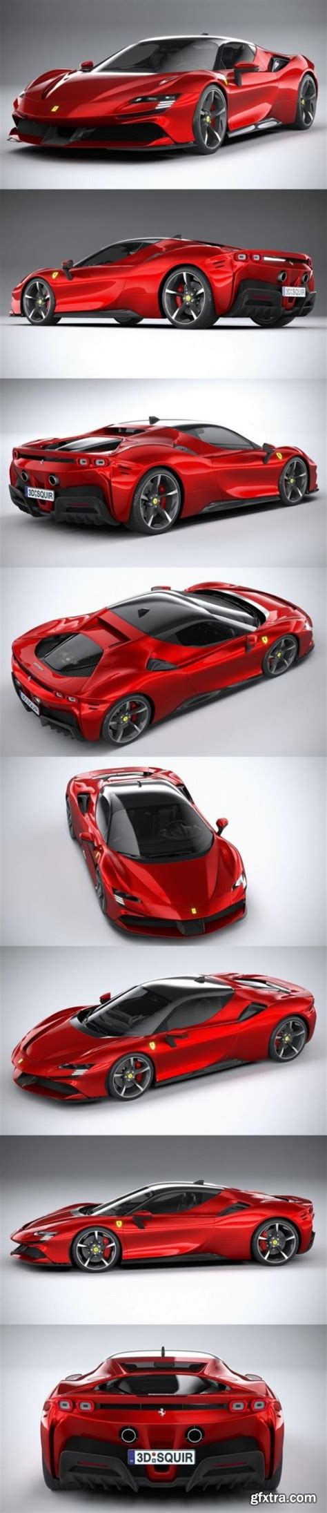 Cgtrader Ferrari Sf Stradale D Model Gfxtra