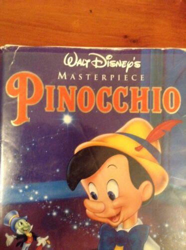 Vintage Walt Disney Masterpiece Pinocchio Vhs Tape Restored Copy Ebay