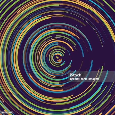 pola lingkaran konsentris segar ilustrasi stok  gambar