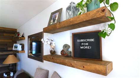 Floating Shelves Diy How To Build Youtube